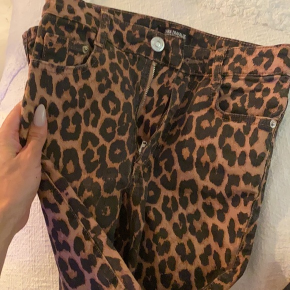 Zara leopard jeans - Picture 3 of 4